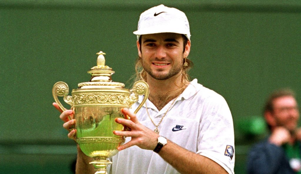 Andre Agassi, 1992 Wimbledon winner