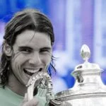 Rafael Nadal at the Queen's in 2008
