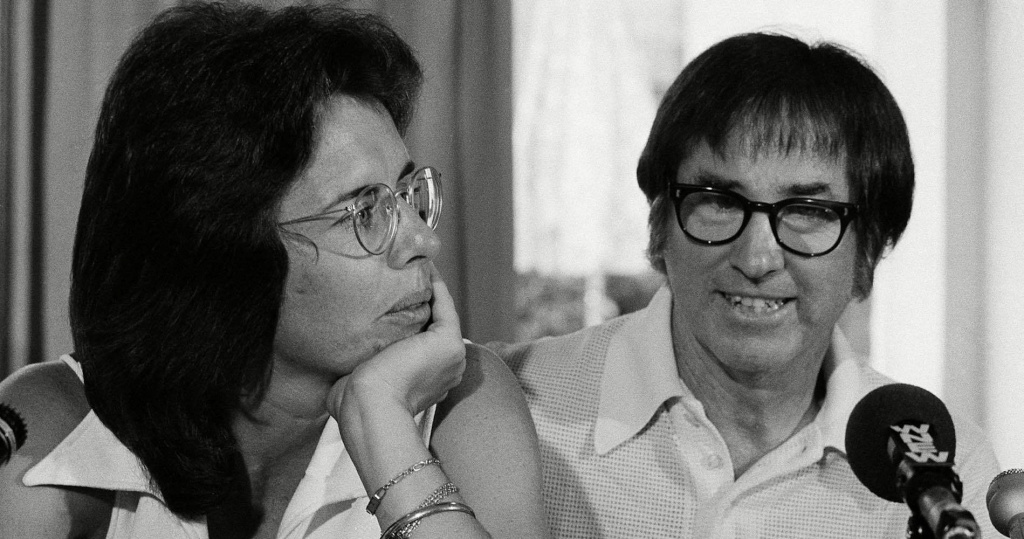 Billie Jean King wins 1973 'Battle of the Sexes' tennis match