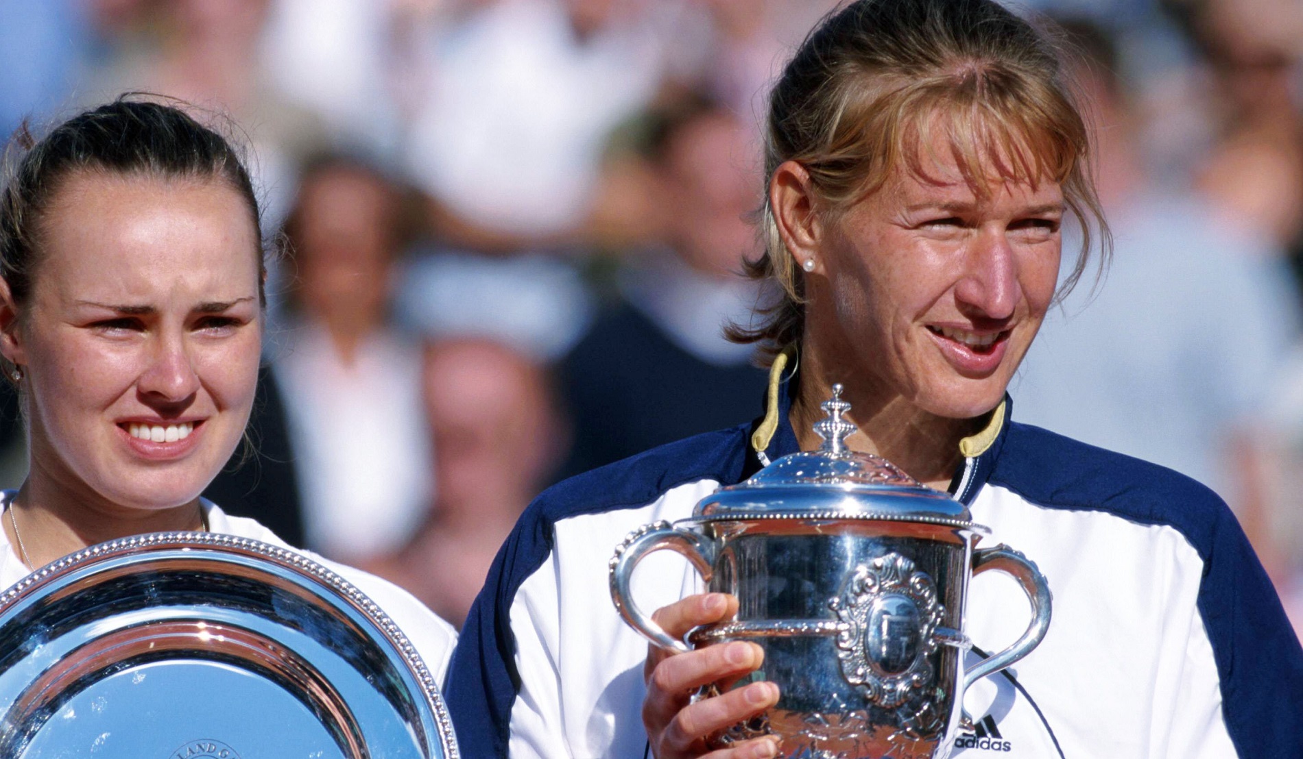 The 15-year-old Martina Hingis beat Tennis Majors
