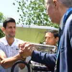 Novak Djokovic, Craig Tiley, Feb. 2020