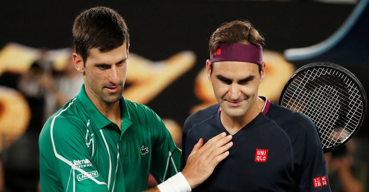 Roger Federer and Novak Djokovic