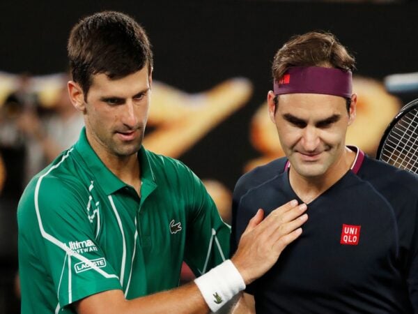 Roger Federer and Novak Djokovic