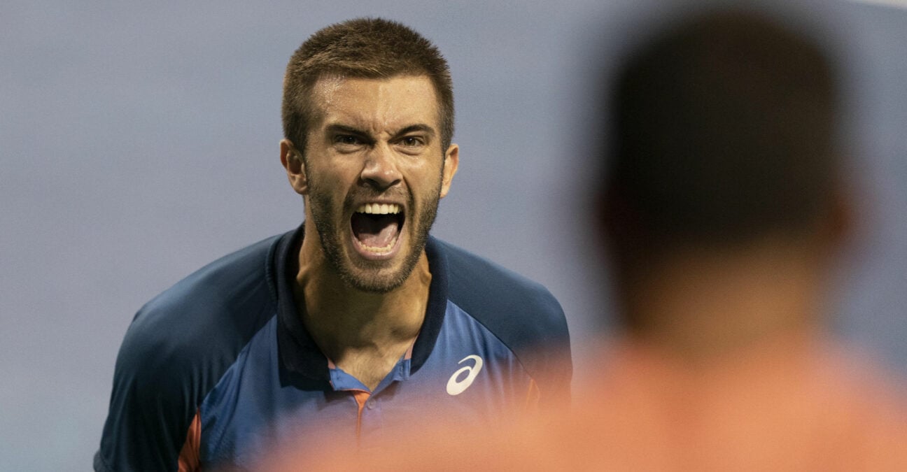 Borna Coric at the 2022 Western & Southern Open in Cincinnati