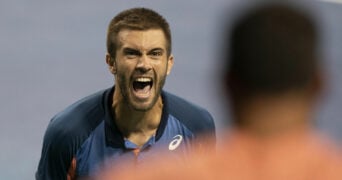 Borna Coric at the 2022 Western & Southern Open in Cincinnati