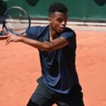 Giovanni Mpetshi Perricard at Roland-Garros in 2021