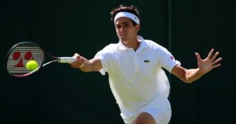 Pierre-Hugues Herbert at Wimbledon in 2021