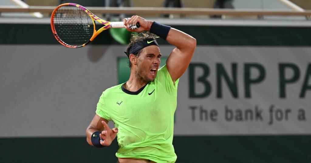 Rafael Nadal at Roland-Garros in 2021