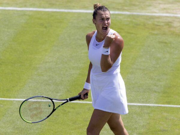 Aryna Sabalenka at Wimbledon in 2021