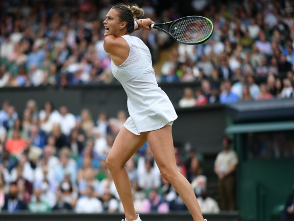 Aryna Sabalenka at Wimbledon in 2021