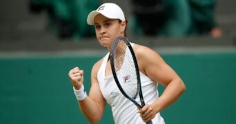 Ashleigh Barty at Wimbledon in 2021