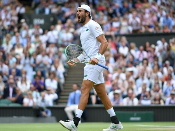 Matteo Berrettini at Wimbledon in 2021