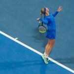 Kiki Bertens at Doha in 2020
