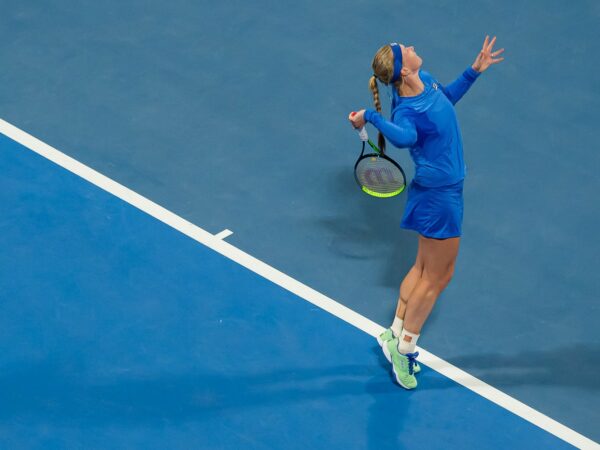 Kiki Bertens at Doha in 2020