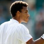 Felix Auger-Aliassime at Wimbledon in 2021