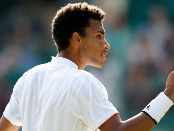 Felix Auger-Aliassime at Wimbledon in 2021