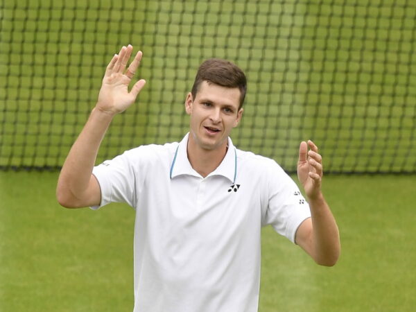 Hubert Hurkacz à Wimbledon en 2021