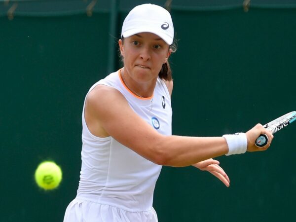 Iga Swiatek at Wimbledon in 2021