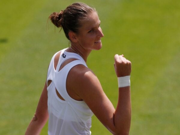 Karolina Pliskova at Wimbledon in 2021