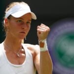 Liudmila Samsonova at Wimbledon in 2021