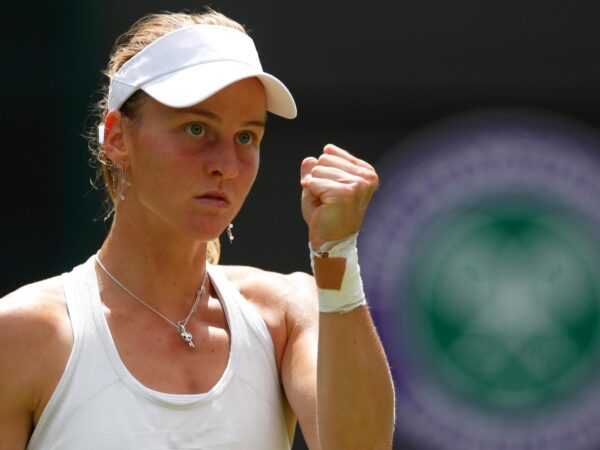 Liudmila Samsonova at Wimbledon in 2021
