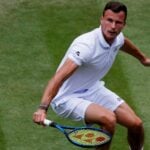 Marton Fucsovics at Wimbledon in 2021