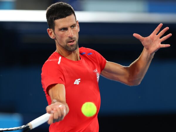 Novak Djokovic at Tokyo Olympics in 2021