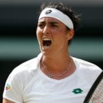 Ons Jabeur at Wimbledon in 2021