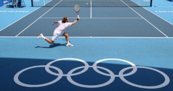 Stefanos Tsitsipas at Tokyo Olympics in 2021
