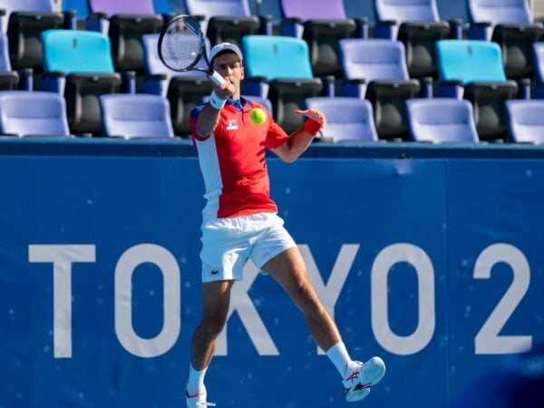 OLYMPICS : Tokyo 2020 Olympics - Novak Djokovic in action