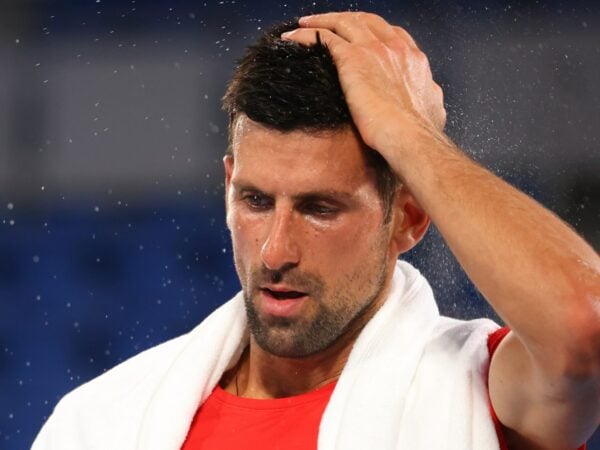 Novak Djokovic at Tokyo Olympics in 2021