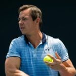 Sascha Bajin during practice at the 2020 Australian Open Grand Slam tennis tournament
