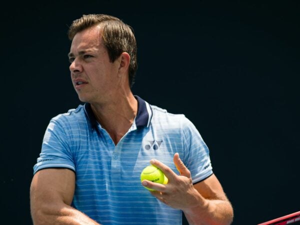 Sascha Bajin during practice at the 2020 Australian Open Grand Slam tennis tournament
