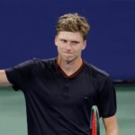 Jenson Brooksby at the 2021 U.S. Open tennis tournament at USTA Billie Jean King National Tennis Center.