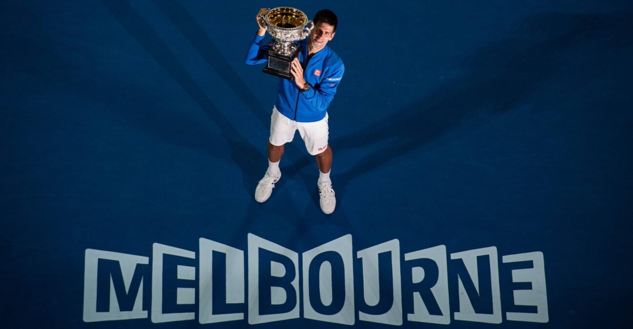 Djokovic 2015 Australian Open (Panoramic)