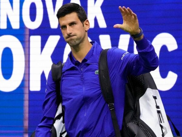 Novak Djokovic at the 2021 US Open