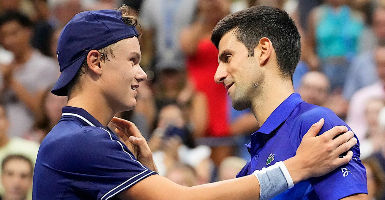 Djokovic and Rune US Open 2021