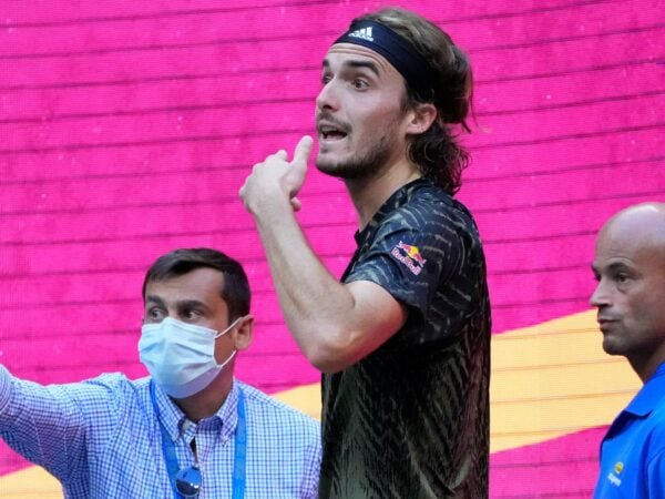 Stefanos Tsitsipas at the 2021 US Open