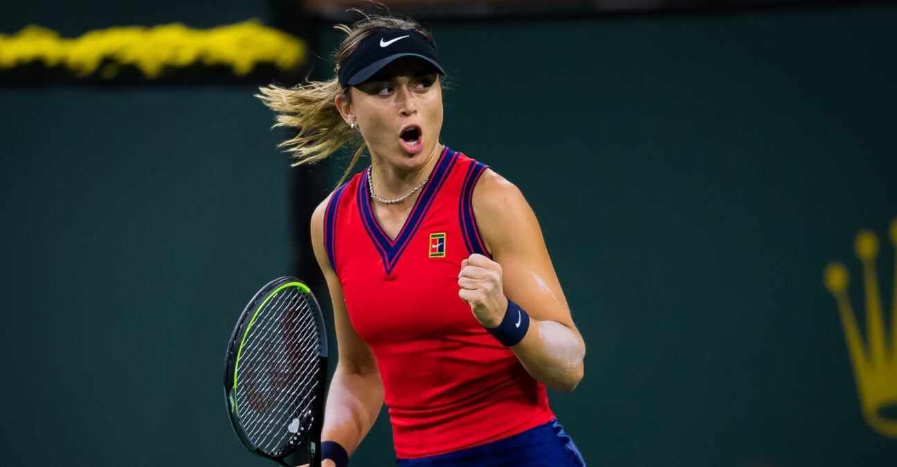 Paula Badosa at the 2021 BNP Paribas Open WTA 1000 tennis tournament in Indian Wells