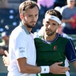 Daniil Medvedev and Grigor Dimitrov Indian Wells 2021