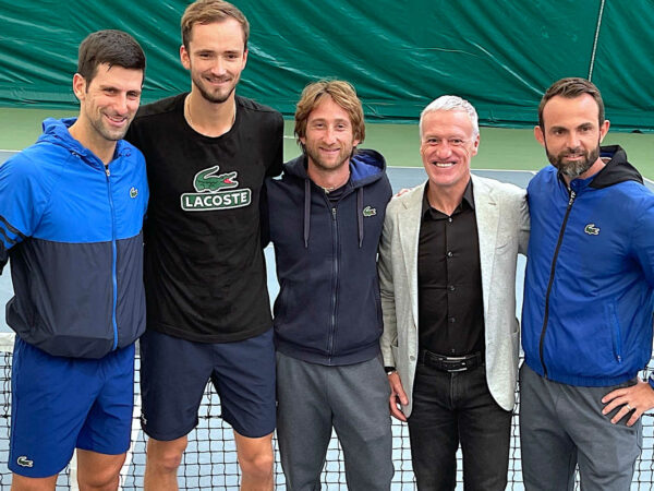 Djokovic, Medvedev, Cervara, Deschamps, Hernandez, Mouratoglou academy