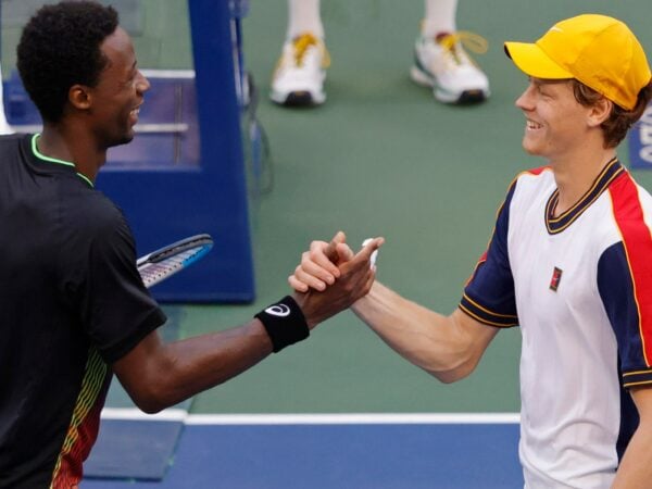 Gael Monfils and Jannik Sinner US Open 2021