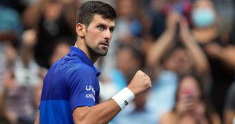Novak Djokovic close-up
