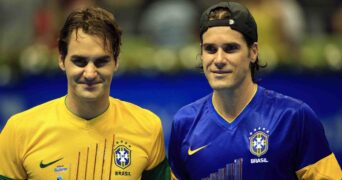 Roger Federer and Tommy Haas 2012