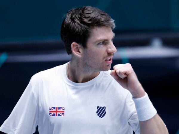 Britain's Cameron Norrie reacts during his match against France's Arthur Rinderknech