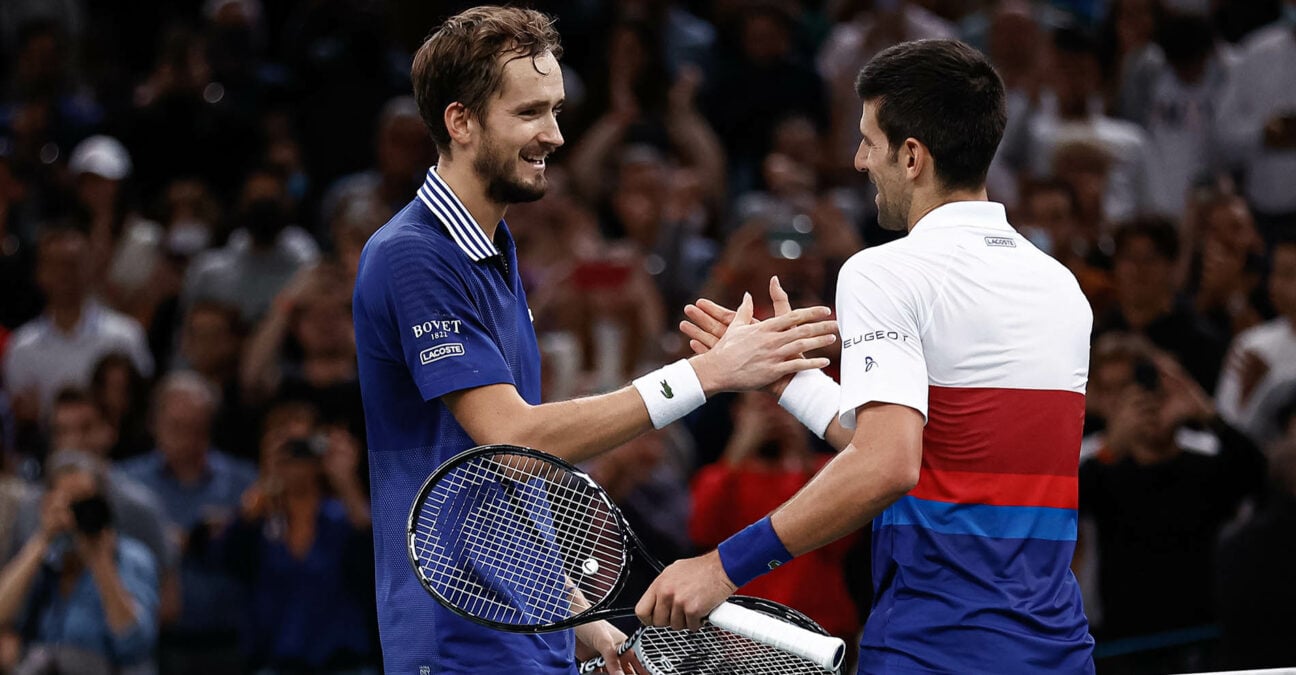 Djokovic and Medvedev Rolex Paris Masters 2021