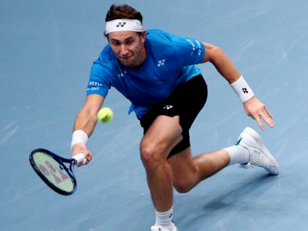 Norway's Casper Ruud in action at the ATP Erste Bank Open