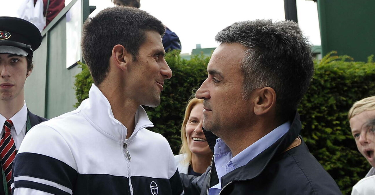 Novak Djokovic et son père, Srdjan