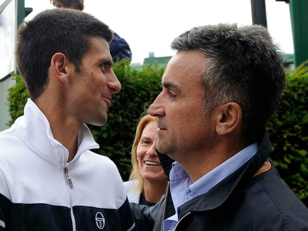 Novak Djokovic et son père, Srdjan