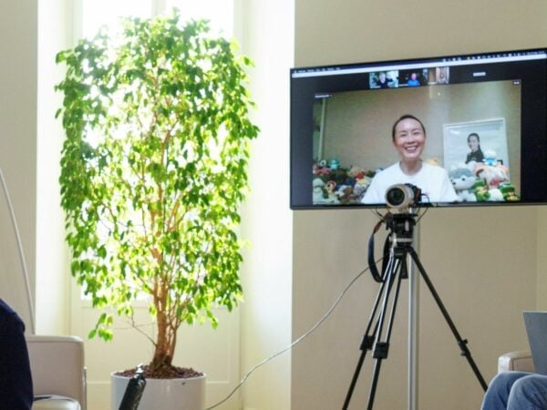 International Olympic Committee (IOC) President Thomas Bach has a virtual discussion with Chinese tennis player Peng Shuai in Lausanne, Switzerland,